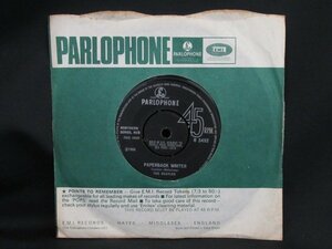 ７インチ★BEATLES★Paperback Writer/Rain UK Parlophone オリジナル 1st Press 美品