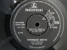 ７インチ★BEATLES★Paperback Writer/Rain UK Parlophone オリジナル 1st Press 美品_画像3