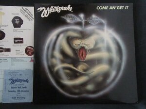 Whitesnake ★ Приходите и Get It UK Liberty с оригинальным билетом вставки