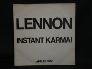 ７インチ★John LENNON★Instant Karma! UK Apple オリジナル PS付