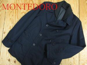 ★MONTEDORO モンテドーロ★メンズ 襟リブ付き ショートダウンコート★R60303041A