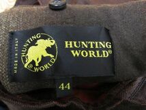 ★ハンティングワールド HUNTING WORLD★レディース 襟レザー ウールライナー付き ハンティングジャケット★R60303030A_画像6