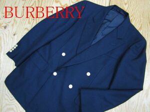 ★バーバリー Burberrys★メンズ 刻印金ボタン ダブルブレスト ブレザージャケット ネイビー★R60317015C