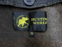 ★ハンティングワールド HUNTING WORLD★メンズ 襟レザー ウールライナー付き ハンティングジャケット★R60317002C_画像5