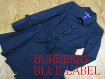 ★バーバリー Burberry ブルーレーベル★レディース 裏ノバチェック プリーツコート★R60317014B_画像1