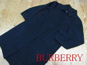 ★バーバリー Burberry★レディース 裏ノバチェック ステンカラーコート ブラック サイズ11★R60317001B