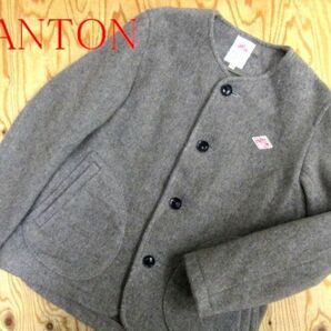 ★ダントン DANTON★レディース ウールモッサ ノーカラー シングルジャケット JD-8903★R60317021Aの画像1