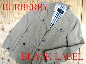 ★バーバリー BURBERRY ブラックレーベル★メンズ テーラードデザイン コットンライトジャケット 裏ノバチェック★R60331070A