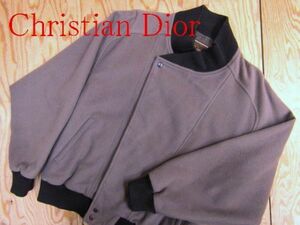 ★クリスチャンディオール Dior★メンズ デザインウールジップジャケット★R60331066A