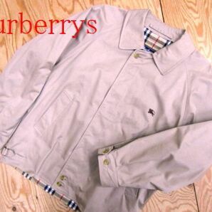 ★バーバリー BURBERRY★メンズ ワンポイントホース コットンジップジャケット 裏ノバチェック イングランド製★R60331047Aの画像1