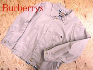 ★バーバリー BURBERRY★メンズ ワンポイントホース コットンジップジャケット 裏ノバチェック イングランド製★R60331047A