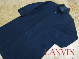 ★ランバン LANVIN★メンズ スタンドカラーコート ブラック★R60331005B