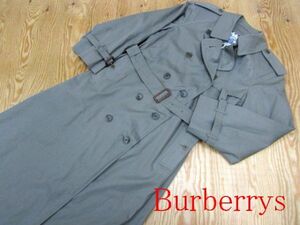 ★バーバリー BURBERRY★裏ノバチェック レディース トレンチコート グレー系 9AR★R60331003B