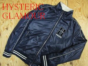 ★ヒステリックグラマー HYSTERIC★メンズ ワンポイントワッペン 裏フリース ナイロンジップジャケット★R60331007A