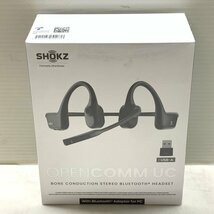 MIN 【現状渡し品】 Shokz OPENCOMM UC ワイヤレス 骨伝導ヘッドセット USB-A 〈093-240326-AB-17-MIN〉_画像1