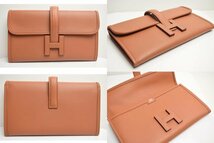 ICH【中古美品】 美品 HERMES エルメス ジジェ デュオ Z刻印 クラッチバッグ 財布 スイフト 〈206-240228-ss11-ICH〉_画像2