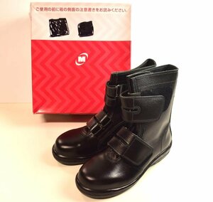 ICH[ used beautiful goods ] unused storage goods leather made compound rubber 2 layer bottom safety shoes JIS T 8101 RT735 black size 25 green safety (208-240321-ss3-ICH)
