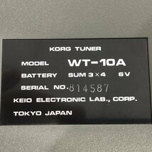 H【現状渡し品】 コルグ KORG Tuning trainer WT-10A ギターチューナー 〈113-240324-SS-2-HOU〉_画像7