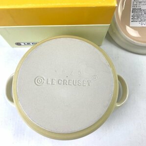 FUZ【中古美品】 LECREUSET ルクルーゼ Minicocotte ミニココット 910050-00 箱傷みあり 直径10cm 〈105-230218-Y-11-FUZ〉の画像6