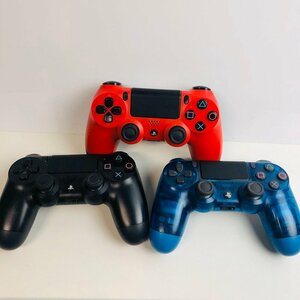 ICH【中古品】 SONY PS4 プレイステーション４ コントローラー CUH-ZCT1J×2/CUH-ZCT2J×1 計3台 プレステ 〈24-240305-aa2-ICH〉