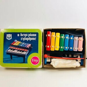 ICH[ used beautiful goods ] percussion instruments [ small . sound . for koto ] piano metallophone Showa Retro toy (37-240302-aa7-ICH)