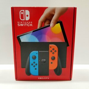 IZU【中古品】 Nintendo Switch ニンテンドースイッチ 本体 有機ELモデル ネオンブルー ネオンレッド 〈034-240321-AS-19-IZU〉