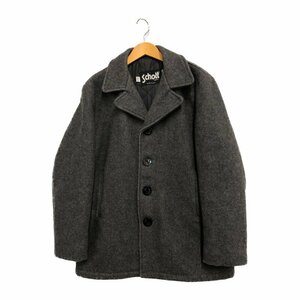 TEI 【中古品】 SCHOTT Wool Single P-Coat USA製 ウール シングル ピー コート ショット グレー 40 〈145-240322-AT-13-TEI〉