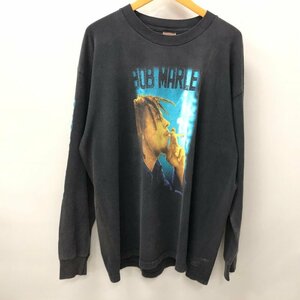 TEI 【現状渡し品】 ZION 90's BOBMARLEY ロンT ボブマーリー VINTAGE 長袖 スリーブロゴ ビッグサイズ XL 〈145-240323-MK-17-TEI〉