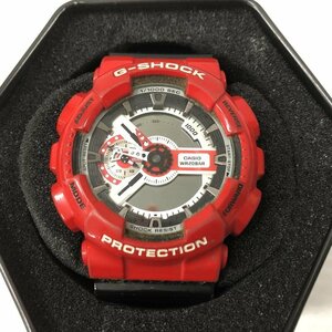 TEI【現状渡し品】CASIO G-SHOCK カシオ ジーショック GA-110RD-4A 腕時計 海外モデル クォーツ レッド ジャンク〈196-240327-MA-4-TEI〉