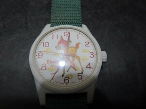 8　Disney　Time　手巻き　稼動品　バンビ　ジャンク