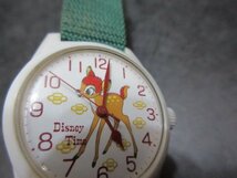 8　Disney　Time　手巻き　稼動品　バンビ　ジャンク_画像2