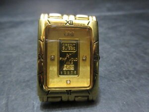 純金？製　999.9　gold ingot インゴット　CREDIT Suisse　入り　クォーツ時計　U.S.A.　ジャンク