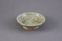 【GTS】タイ・サワンカローク灰釉小皿15～16世紀_画像1