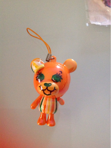  Grand s Ram, plastic doll, strap,gla bear, orange color 