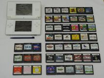 簡易動確済み NINTENDO DS Lite 本体＋ソフト 50本 マリオ どうぶつの森 逆転裁判 レイトン教授など ニンテンドーDS _画像1