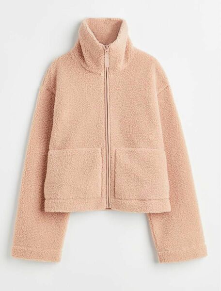 【H&M】美品 テディジャケット/ピンク