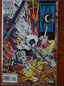 Moon Knight #55 サイン入り Signed Stephen Platt アメコミ 1993年 マーベル Marvel Comics