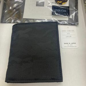 美品 PORTER ポーター カモ柄 2つ折り財布