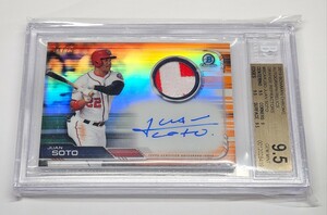 BGB9.5 2019 BOWMAN CHROME ORANGE JUAN SOTO 直筆サインカード 25枚限定　ファン ソト