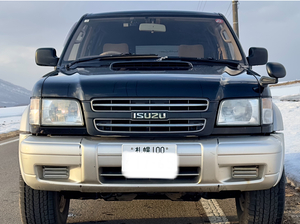 Isuzu Big Horn 1 № 5 Пассажирские пассажиры Указ о регистрационном осмотре до 77 -го февраля 4WD при экономии топлива дизельного топлива, и двигатель также хорошо кондиционирован