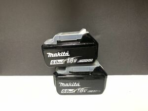 2個 マキタ 動作品 Makita 純正 Li-ion バッテリー BL1860B 6.0Ah 18V 雪マーク # BL1840 BL1850 BL1460 BL1860 BL1460 50 検索ワード 美品