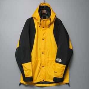 TH2504◎90’s THE NORTH FACE ザ ノースフェイス マウンテン ライト ジャケット ナイロン パーカー サイズL ゴアテックス イエロー系