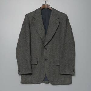 TH2786 Britain made Burberry /Burberrys/ men's / tweed jacket / tailored jacket / herringbone / wool /R48