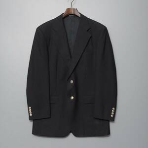 TH3135 アクアスキュータム/Aquascutum/金ボタン/メタルボタンテーラードジャケット/メンズA6/紺ブレ/ウール/ブレザー/ネイビー