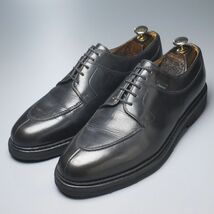 W0915//*フランス製*パラブーツParaboot*メンズ9/アヴィニョン/Avignon/Uチップ/エプロンダービー/レザーシューズ/革靴/黒/ブラック_画像2