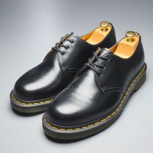 GP4518//*ドクターマーチン/Dr.Martens*11838/UK8/プレーントゥ/3ホールシューズ/レザーシューズ/革靴/黒/ブラック