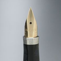 TH1274：ヴィンテージ*PARKER/パーカー*パーカー75*バーメイル*14K G.F./14金張り・スタリングシルバー*万年筆*フラットトップ*0メモリ_画像3