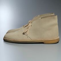 TH2860//*クラークス/Clarks*メンズGB9/デザートブーツ/チャッカブーツ/プレーントゥ/ショートブーツ/革靴/ベージュ_画像2