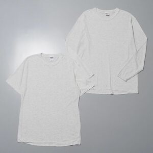 TG9247 アメリカ製/patagonia/パタゴニア/CAPILENE'/キャプリーン/2点セット/インナー/Tシャツ/半袖/長袖/グレー系/ベースレイヤー/メンズL