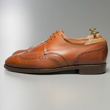 GP6162//英国製*クロケット&ジョーンズ×ポールスミス*メンズ7.5E/ウイングチップ/フルブローグ/レザーシューズ/革靴/茶/ブラウン_画像2